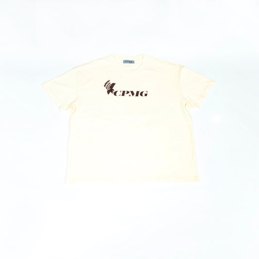 EAGLE LOGO TEE/CREAM