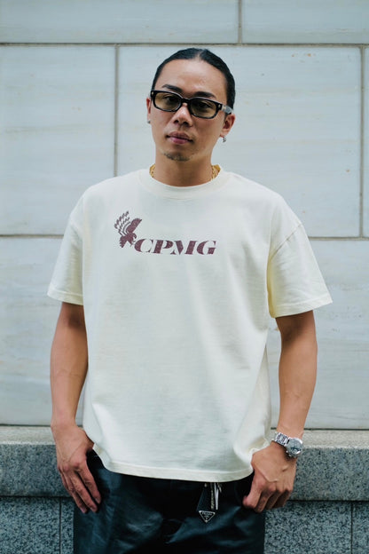 EAGLE LOGO TEE/CREAM